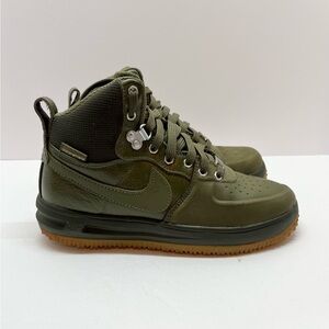Nike Lunar Force 1 Sneaker Boot Olive 706803-202 OG Green Gum Size 4.5Y 6W